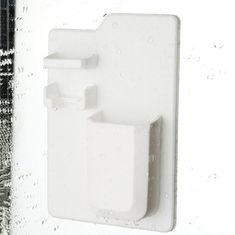 Mighty Silicone Toothbrush Holder, Toothbrush wall Holder Shaver Razor Organizer, Bathroom Mirror Shower Organizer, Bathroom Storage Rack, Multifunctional Wall Mounted Silicon Holder Mighty Silicone Toothbrush Holder, Toothbrush wall Holder Shaver Razor Organizer, Bathroom Mirror Shower Organizer, Bathroom Storage Rack, Multifunctional Wall Mounted Silicon Holder